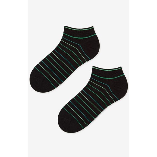 Marilyn stopki męskie czarne w paseczki Stripes 2, Kolor czarno-zielony-wzór, Rozmiar 41-45, Marilyn ze sklepu Intymna w kategorii Skarpetki damskie - zdjęcie 184135472