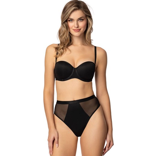 Biustonosz push-up bardotka Capri M-0204/12, Kolor czarny, Rozmiar 100B, Mat ze sklepu Intymna w kategorii Biustonosze - zdjęcie 184136090