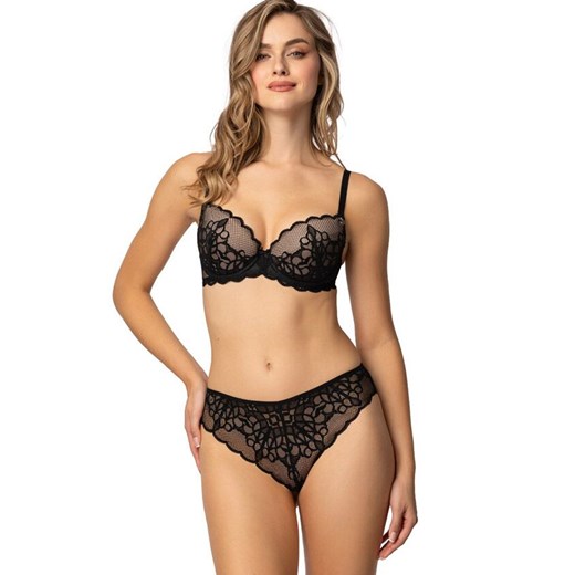 Biustonosz push-up czarny Venice M-4023/11, Kolor czarny, Rozmiar 80E, Mat ze sklepu Intymna w kategorii Biustonosze - zdjęcie 184136764