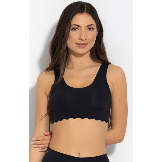 Top damski czarny Bra Feel Good, Kolor czarny, Rozmiar L, Mitex ze sklepu Intymna w kategorii Biustonosze - zdjęcie 184137594