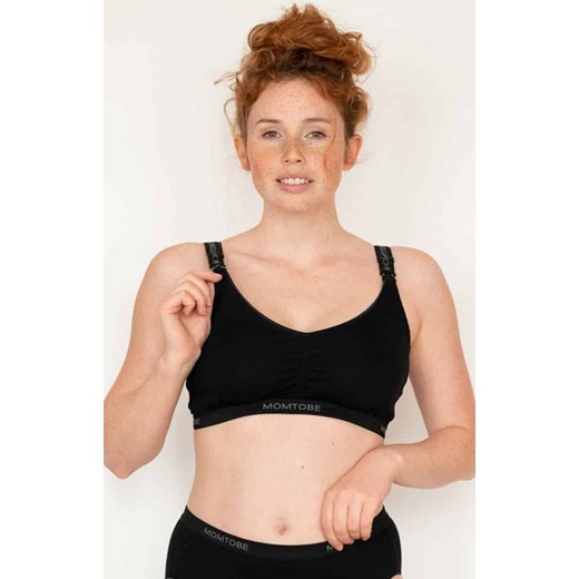 Czarny sportowy biustonosz dla mam Sport Black, Kolor czarny, Rozmiar 70C/D, Momtobe ze sklepu Intymna w kategorii Biustonosze - zdjęcie 184139084