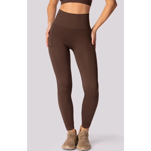 Mona legginsy damskie w kolorze caffe Base, Kolor caffe, Rozmiar S/M, Mona ze sklepu Intymna w kategorii Spodnie damskie - zdjęcie 184139283
