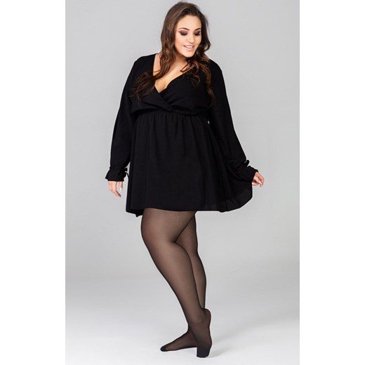 Gładkie rajstopy damskie plus size Sofia 40 DEN, Kolor czarny (onyx), Rozmiar 5, Mona Queen Size ze sklepu Intymna w kategorii Rajstopy - zdjęcie 184139493