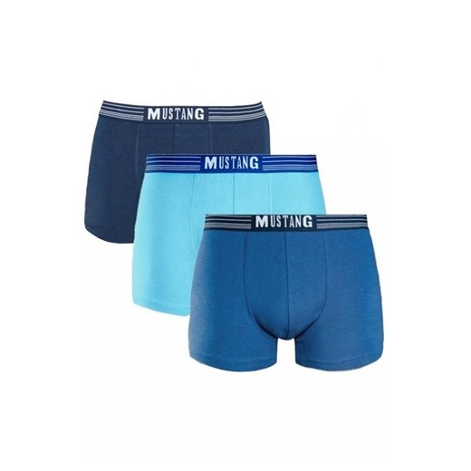 3-pack bokserki męskie 4224-1003 Retro, Kolor niebiesko-granatowy, Rozmiar M, Mustang ze sklepu Intymna w kategorii Majtki męskie - zdjęcie 184139702