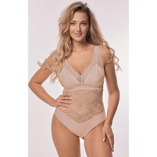 Body damskie cappuccino Desire, Kolor cappuccino, Rozmiar S, Mefemi ze sklepu Intymna w kategorii Body damskie - zdjęcie 184139912