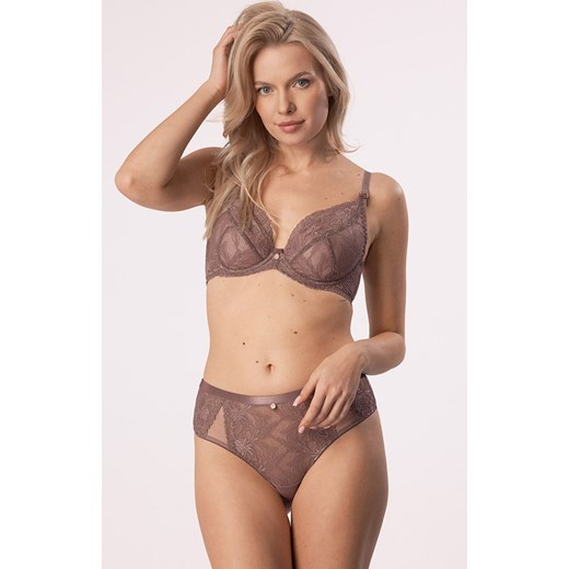 Biustonosz push-up mocca Rebecca, Kolor mocca, Rozmiar 65D, Mefemi ze sklepu Intymna w kategorii Biustonosze - zdjęcie 184140241