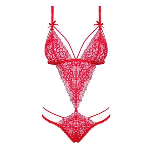 Obsessive Lovlea body, Kolor czerwony, Rozmiar L/XL, Obsessive ze sklepu Intymna w kategorii Body damskie - zdjęcie 184142071