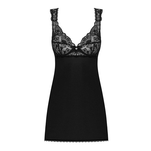Obsessive czarna babydoll i stringi Donna Dream, Kolor czarny, Rozmiar XS/S, Obsessive ze sklepu Intymna w kategorii Koszule nocne - zdjęcie 184143120