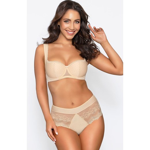 Sophia beżowy biustonosz usztywniany balkonetka, Kolor beżowy, Rozmiar 65C, PariPari Lingerie ze sklepu Intymna w kategorii Biustonosze - zdjęcie 184143484