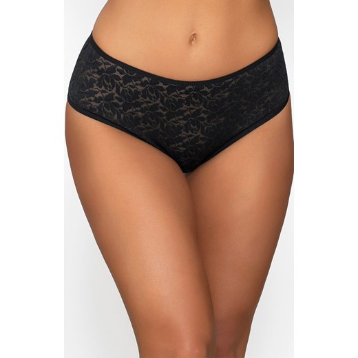 Figi damskie z wysokim stanem czarne Sylvie, Kolor czarny, Rozmiar S, PariPari Lingerie ze sklepu Intymna w kategorii Majtki damskie - zdjęcie 184143522