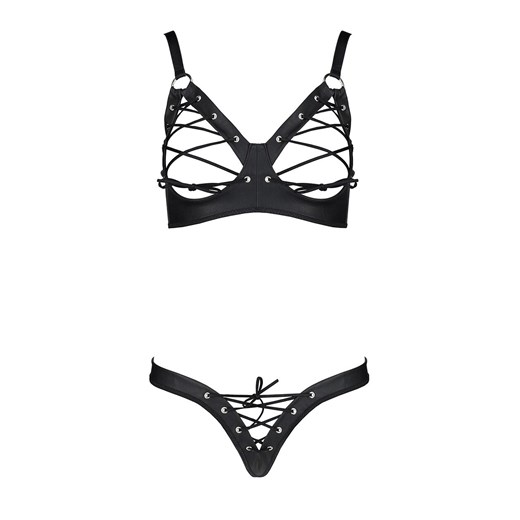 Passion komplet damski bikini Celin, Kolor czarny, Rozmiar S/M, Passion ze sklepu Intymna w kategorii Komplety bielizny damskiej - zdjęcie 184143661