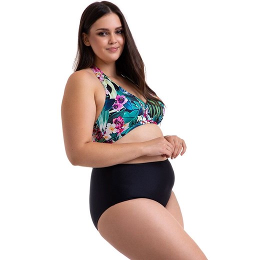 Dwuczęściowy strój kąpielowy plus size 28/03, Kolor czarny-wzór, Rozmiar XL, Primo ze sklepu Intymna w kategorii Stroje kąpielowe - zdjęcie 184144490
