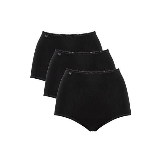 Sloggi 3-pak figi damskie wysokie 24/7 Cotton 10167220-0004, Kolor czarny, Sloggi 38 Intymna wyprzedaż