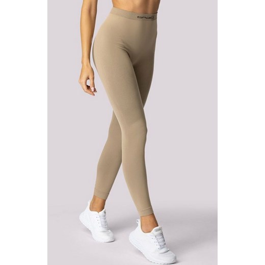 Damskie legginsy termoaktywne piaskowe Alpha, Kolor piaskowy, Rozmiar L, Spaio ze sklepu Intymna w kategorii Spodnie damskie - zdjęcie 184149024