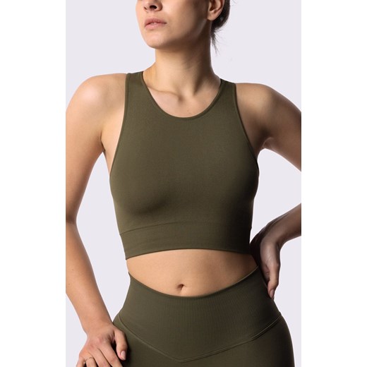 Biustonosz sportowy khaki Performance, Kolor khaki, Rozmiar L, Spaio ze sklepu Intymna w kategorii Biustonosze - zdjęcie 184149123