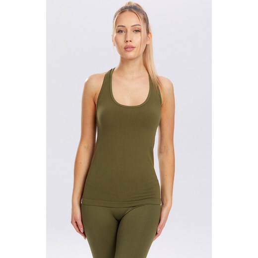 Tank top w kolorze khaki Adapt, Kolor khaki, Rozmiar XL, Spaio ze sklepu Intymna w kategorii Bluzki damskie - zdjęcie 184149200