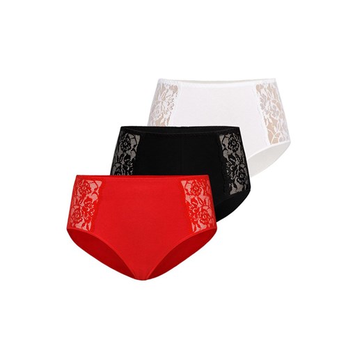 Loren figi wysokie 3-pack 140, Kolor czarno-biało-czerwony, Rozmiar 3XL, Teyli ze sklepu Intymna w kategorii Majtki damskie - zdjęcie 184149840