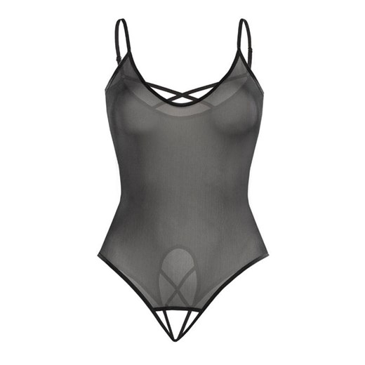 Prześwitujące dopasowane body siateczkowe Silvia czarne, Kolor czarny, Rozmiar L/XL, Teyli ze sklepu Intymna w kategorii Body damskie - zdjęcie 184149980