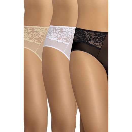 Vida figi wysokie 334 3-pack, Kolor czarny-biały-beżowy, Rozmiar 3XL, Teyli ze sklepu Intymna w kategorii Majtki damskie - zdjęcie 184150122