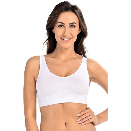 Bezszwowy top damski do karmienia Charlotte 2398575 biały, Kolor biały, Rozmiar L/XL, Teyli ze sklepu Intymna w kategorii Bielizna ciążowa - zdjęcie 184150174