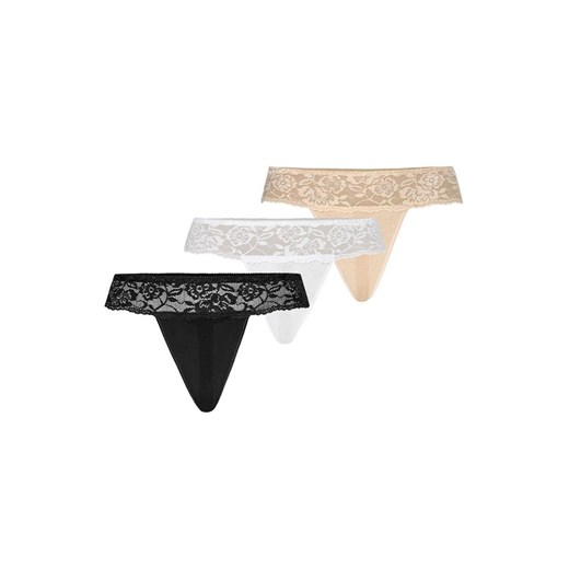 Comfo stringi 318 3-pack, Kolor czarny-biały-beżowy, Rozmiar L, Teyli ze sklepu Intymna w kategorii Majtki damskie - zdjęcie 184150184