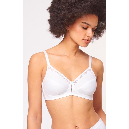 Triumph Cotton Beauty N biustonosz soft 10094814, Kolor biały, Rozmiar 75B, Triumph ze sklepu Intymna w kategorii Biustonosze - zdjęcie 184150594