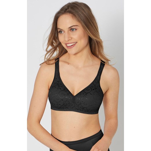 Triumph biustonosz miękki soft Elegant Cotton 10100175-0004, Kolor czarny, Rozmiar 75B, Triumph ze sklepu Intymna w kategorii Biustonosze - zdjęcie 184150600