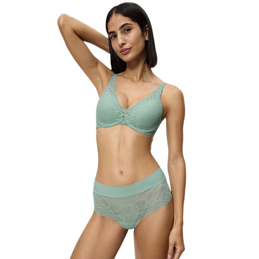 Triumph figi damskie Body Make-Up Illusion Lace 10219748-7329, Kolor pistacjowy, Rozmiar 38, Triumph ze sklepu Intymna w kategorii Majtki damskie - zdjęcie 184152980