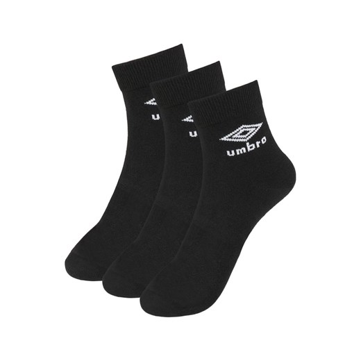 Umbro 3-pack klasyczne czarne skarpetki Quarter, Kolor czarny, Rozmiar 35-38, Umbro ze sklepu Intymna w kategorii Skarpetki damskie - zdjęcie 184153013