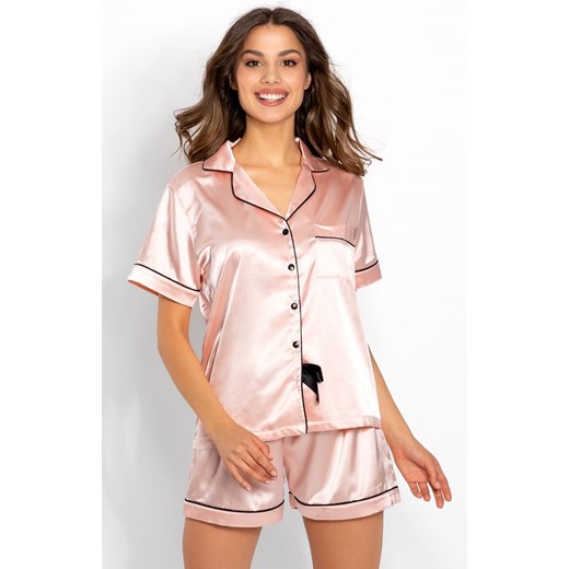 Piżama Vintage Style Pink, Kolor różowy, Rozmiar L, Momenti per me ze sklepu Intymna w kategorii Piżamy damskie - zdjęcie 184154122