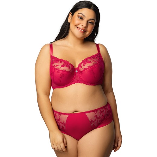 Biustonosz półusztywniany semi-soft malinowy Britney B-270, Kolor malinowy, Rozmiar 70E, Wies-MANN ze sklepu Intymna w kategorii Biustonosze - zdjęcie 184154401