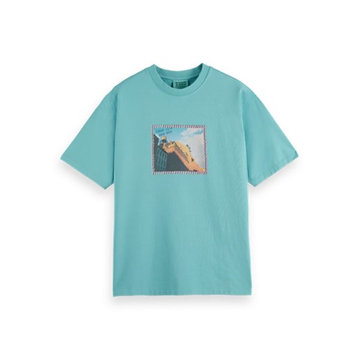 Scotch &amp; Soda Koszulka &quot;JOE JONAS X SCOTCH SODA&quot; w kolorze turkusowym ze sklepu Limango Polska w kategorii T-shirty męskie - zdjęcie 184155212