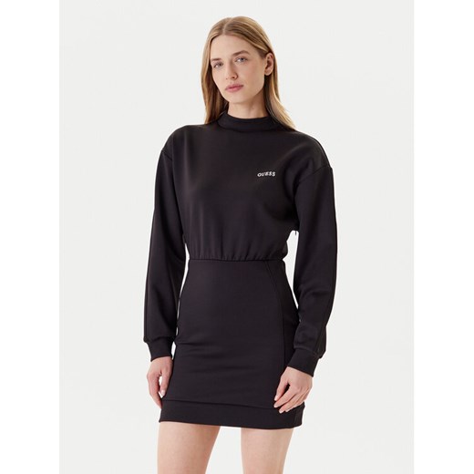 Guess Sukienka codzienna V5YK02 KCX22 Czarny Regular Fit ze sklepu MODIVO w kategorii Sukienki - zdjęcie 184155403