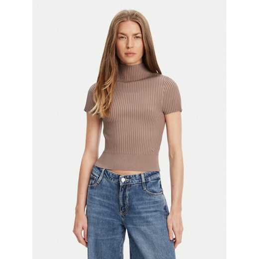 Guess Sweter W5YR04 Z0040 Brązowy Regular Fit ze sklepu MODIVO w kategorii Swetry damskie - zdjęcie 184155423