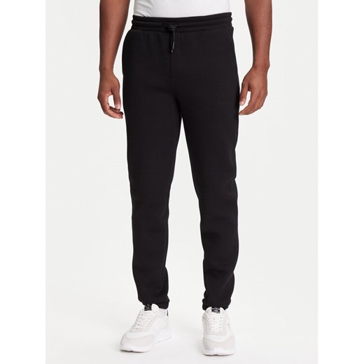 KARL LAGERFELD Spodnie dresowe 705041 553907 Czarny Regular Fit ze sklepu MODIVO w kategorii Spodnie męskie - zdjęcie 184155434