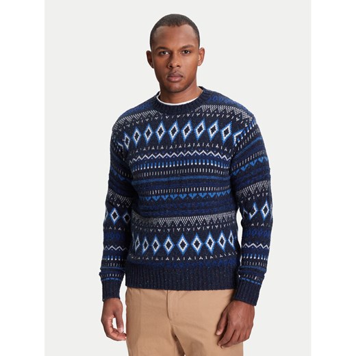 United Colors Of Benetton Sweter 1137K107V Niebieski Regular Fit ze sklepu MODIVO w kategorii Swetry męskie - zdjęcie 184155463