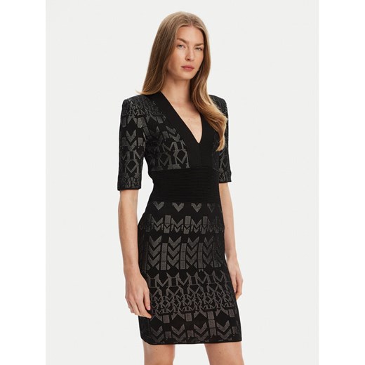 Marciano Guess Sukienka dzianinowa 5YGK20 5877Z Czarny Slim Fit ze sklepu MODIVO w kategorii Sukienki - zdjęcie 184155471