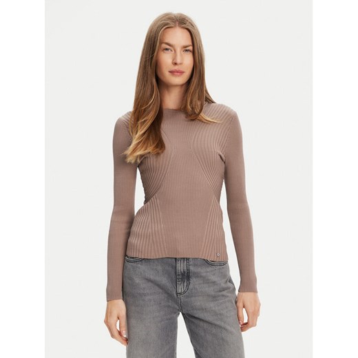 Guess Sweter W5YR08 Z0040 Brązowy Regular Fit ze sklepu MODIVO w kategorii Swetry damskie - zdjęcie 184155491