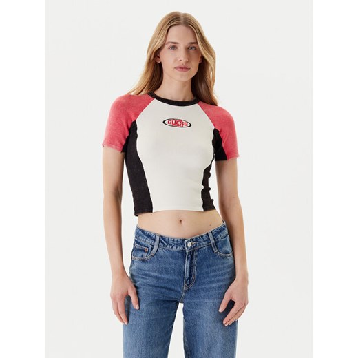 Guess Sweter W5YR44 Z2YJ2 Écru Regular Fit ze sklepu MODIVO w kategorii Swetry damskie - zdjęcie 184155492