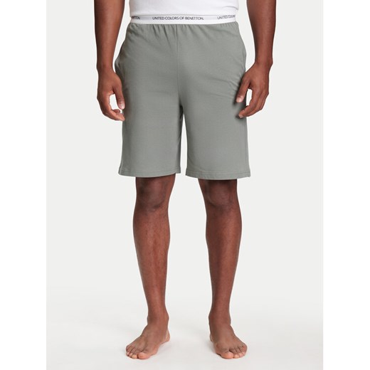 United Colors Of Benetton Szorty piżamowe 30964900D Szary Regular Fit ze sklepu MODIVO w kategorii Piżamy męskie - zdjęcie 184155520
