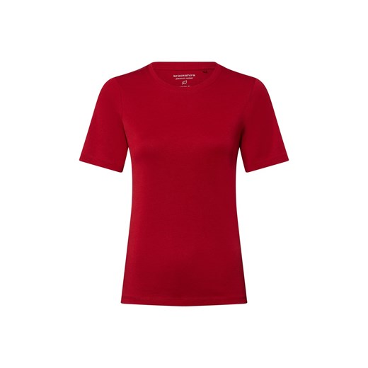 brookshire T-shirt damski Kobiety Bawełna bordowy jednolity ze sklepu vangraaf w kategorii Bluzki damskie - zdjęcie 184156290