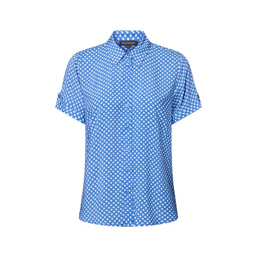 Franco Callegari Bluzka damska Kobiety wiskoza niebieski w kropki ze sklepu vangraaf w kategorii Bluzki damskie - zdjęcie 184156294