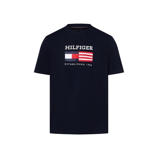 Tommy Hilfiger Koszulka męska Mężczyźni Bawełna granatowy nadruk ze sklepu vangraaf w kategorii T-shirty męskie - zdjęcie 184156310