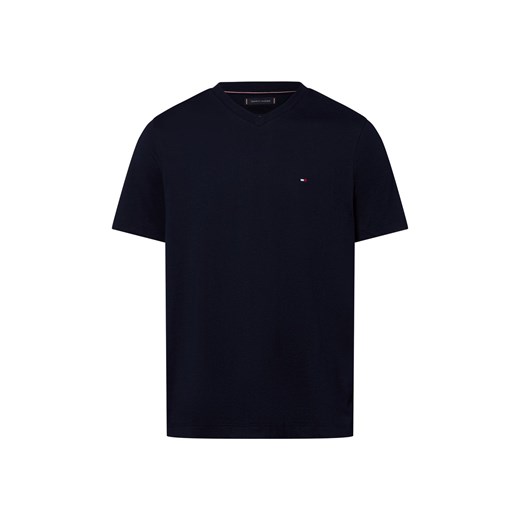 Tommy Hilfiger Koszulka męska Mężczyźni Bawełna granatowy jednolity ze sklepu vangraaf w kategorii T-shirty męskie - zdjęcie 184156313