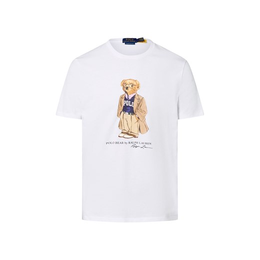 Polo Ralph Lauren Koszulka męska Mężczyźni Bawełna biały nadruk ze sklepu vangraaf w kategorii T-shirty męskie - zdjęcie 184156370
