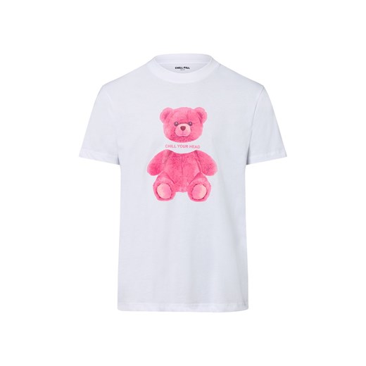 Koszulka męska - Chill your Head Mężczyźni Bawełna biały nadruk ze sklepu vangraaf w kategorii T-shirty męskie - zdjęcie 184156384