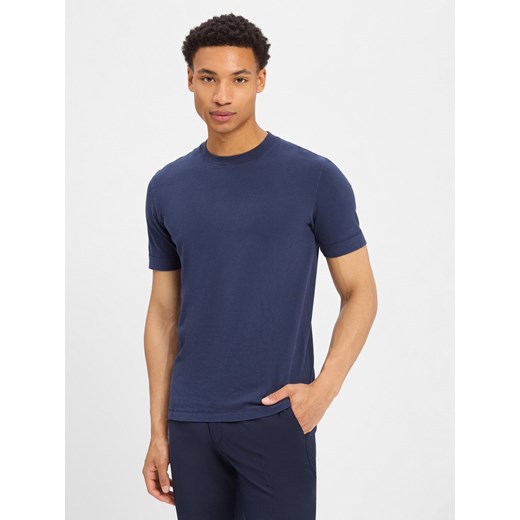 Drykorn Koszulka męska - Raphael Mężczyźni Bawełna granatowy jednolity ze sklepu vangraaf w kategorii T-shirty męskie - zdjęcie 184156431