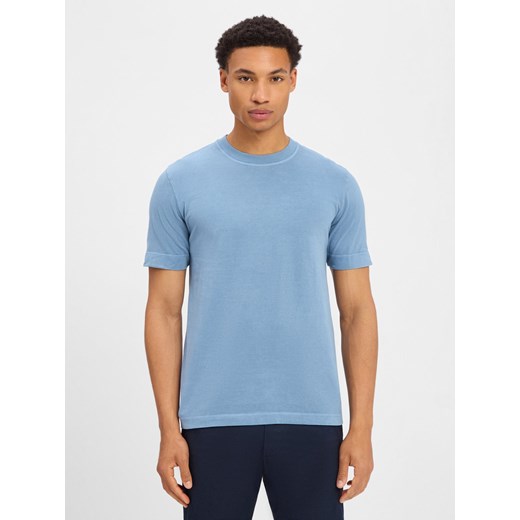 Drykorn Koszulka męska - Raphael Mężczyźni Bawełna niebieski jednolity ze sklepu vangraaf w kategorii T-shirty męskie - zdjęcie 184156432