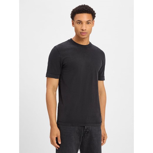 Drykorn Koszulka męska - Raphael Mężczyźni Bawełna czarny jednolity ze sklepu vangraaf w kategorii T-shirty męskie - zdjęcie 184156433