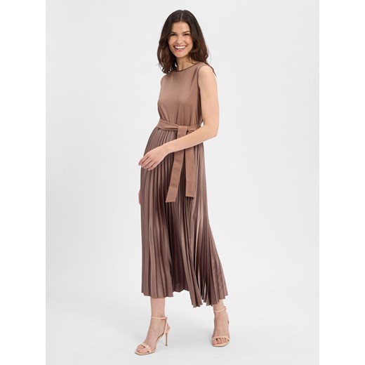 Brązowa sukienka Max Mara maxi casual